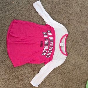 PINK quarter length sleeve